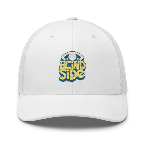 Unique Eye Logo Blindside Trucker Hat - Image 21