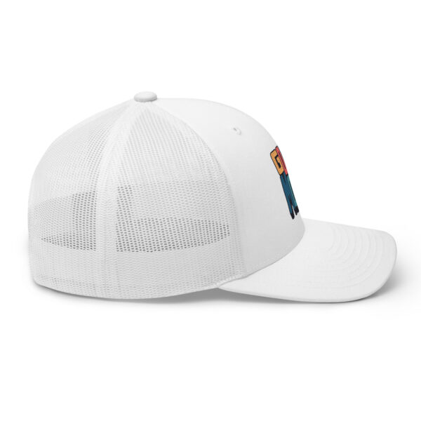 Retro Colorful Positive Vibes Good Mood Trucker Hat - Image 23