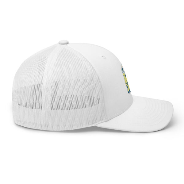 Unique Eye Logo Blindside Trucker Hat - Image 23