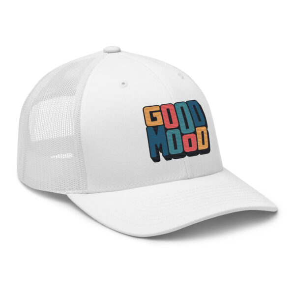 Retro Colorful Positive Vibes Good Mood Trucker Hat - Image 24