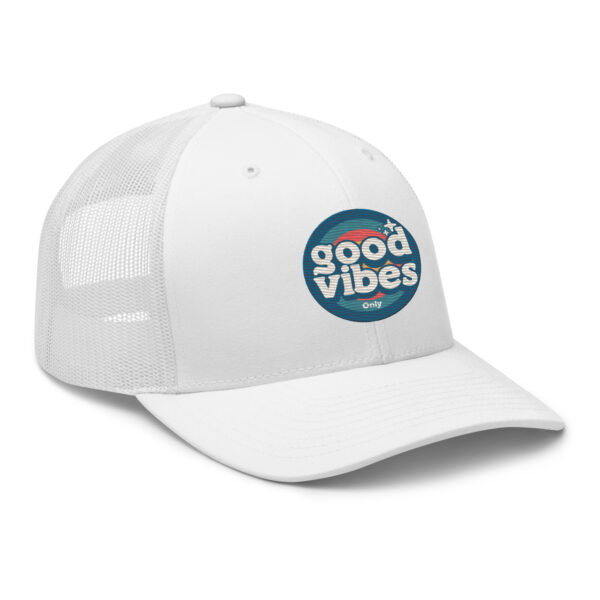 Good Vibes Only Retro Positive Energy Trucker Hat - Image 24
