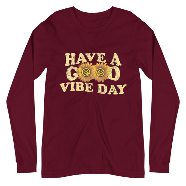 Have a Good Vibe Day Sunflower Retro Long Sleeve - Image 11