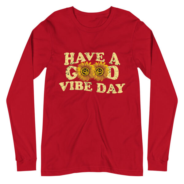 Have a Good Vibe Day Sunflower Retro Long Sleeve - Image 13