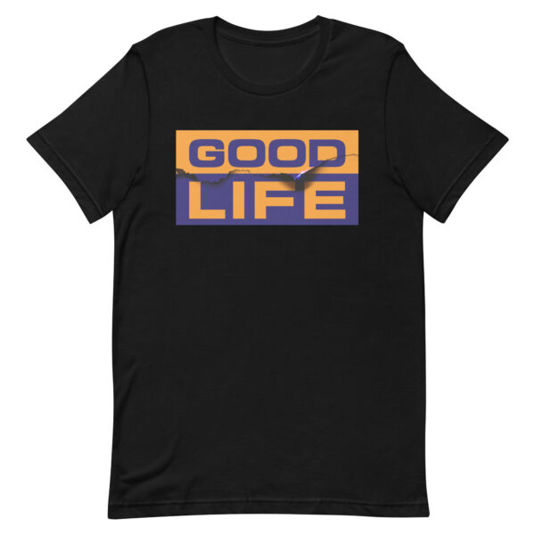 Edgy Burned Paper Good Life T-Shirt