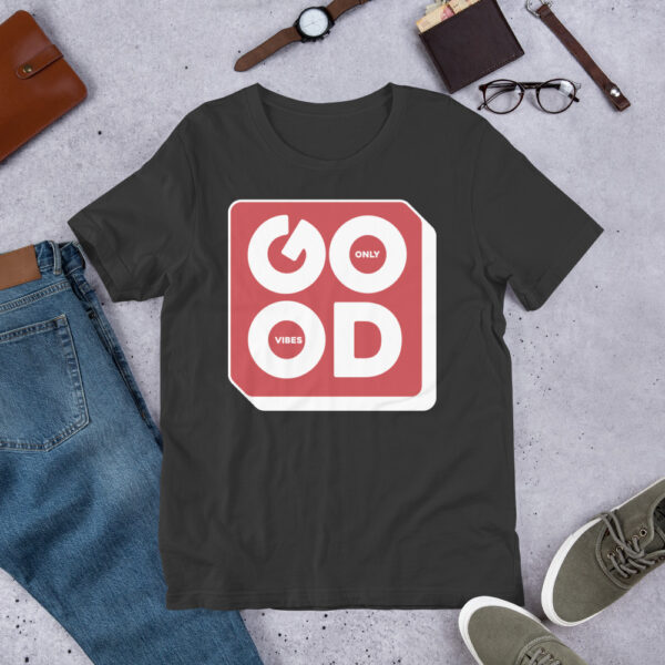 Minimalist Red and White Good Vibes Only - Image 3