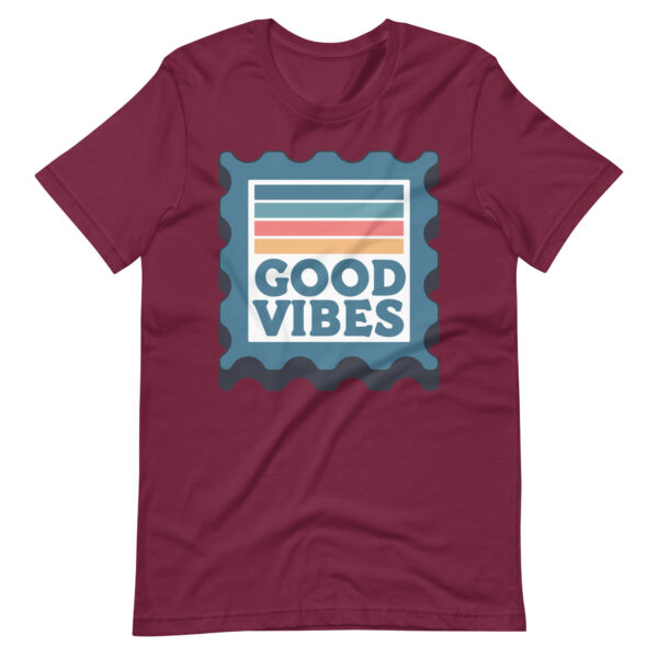 Retro Good Vibes Stamp T-Shirt - Image 9