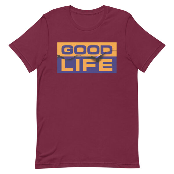 Edgy Burned Paper Good Life T-Shirt - Image 5