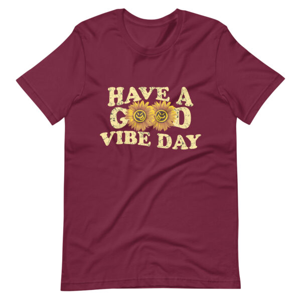 Have a Good Vibe Day Sunflower Retro T-Shirt - Image 5