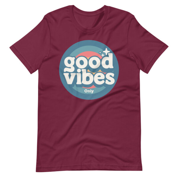 Good Vibes Only Retro Positive Energy T-Shirt - Image 5