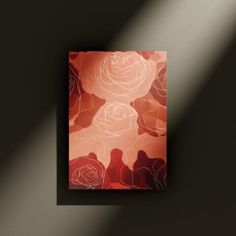 Burning Rose Poster Mockup 1